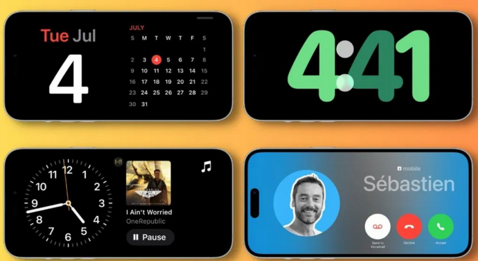 平邑苹果手机维修分享iOS17横屏充电待机显示有什么好处 