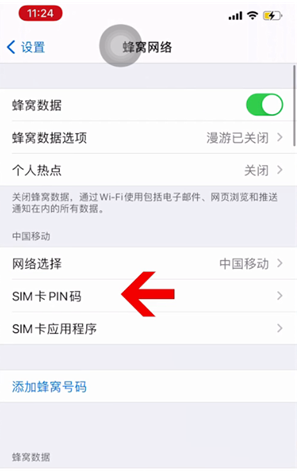 平邑苹果14维修网分享如何给iPhone14的SIM卡设置密码 